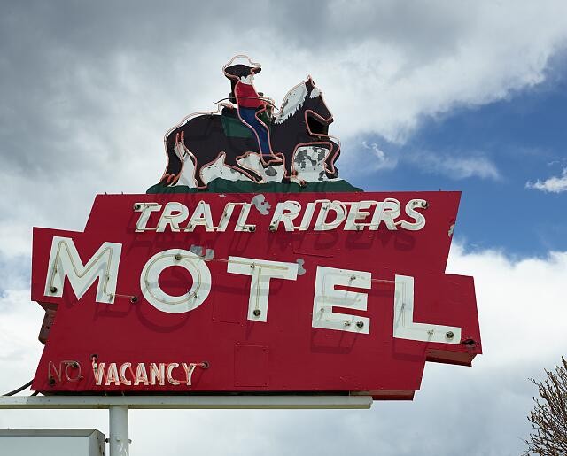 Granby Colorado 2016 Trail Riders Motel Sign Rocky Mountain National Park