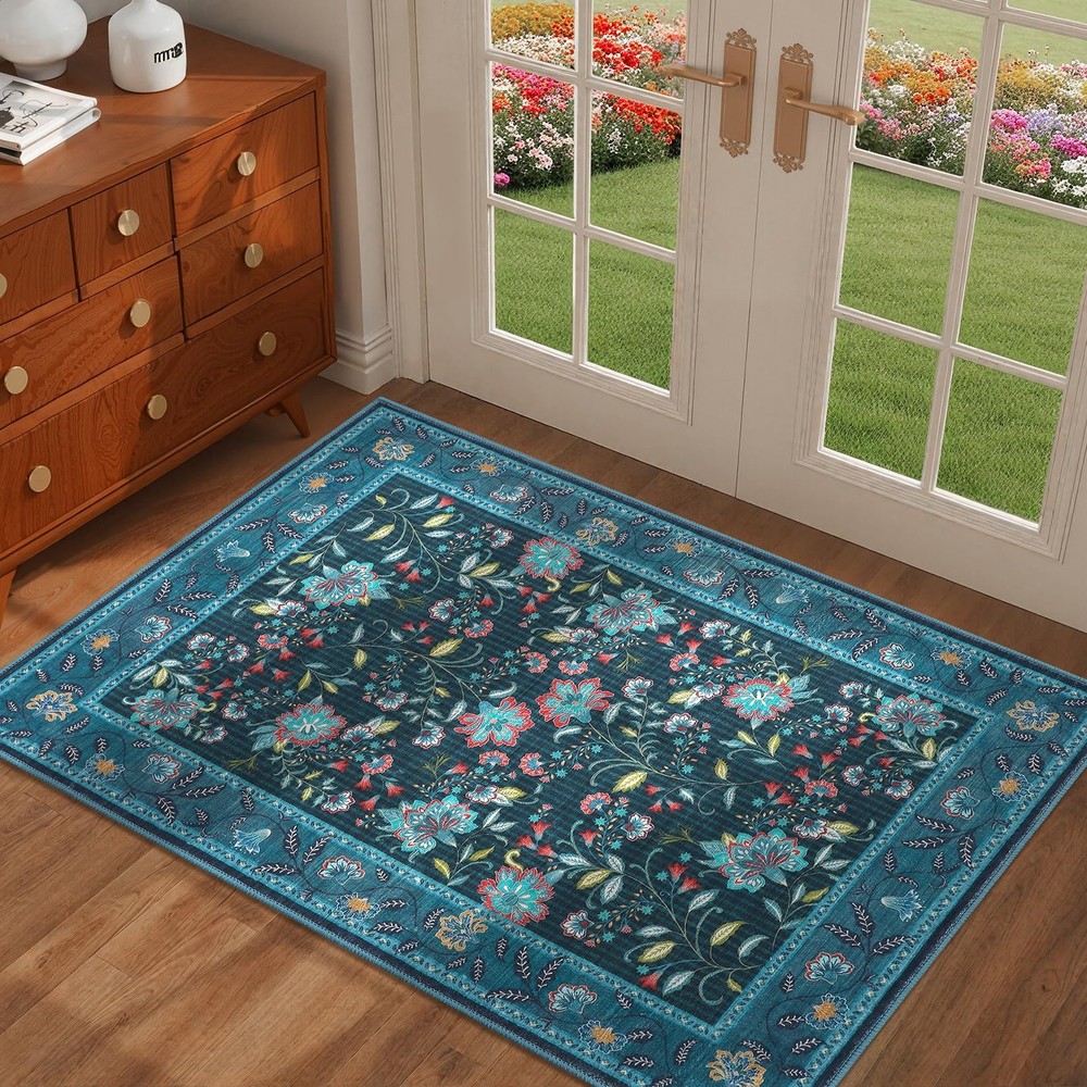 GarveeHome Small Entryway Rug, 2x3 Washable Front Door Rug Indoor Entrance Fr...