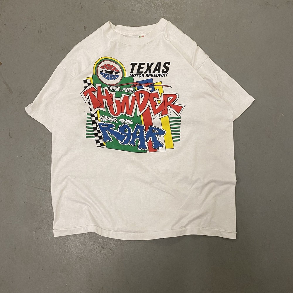 Vintage Texas Motor Speedway NASCAR T Shirt Adult Size XL White
