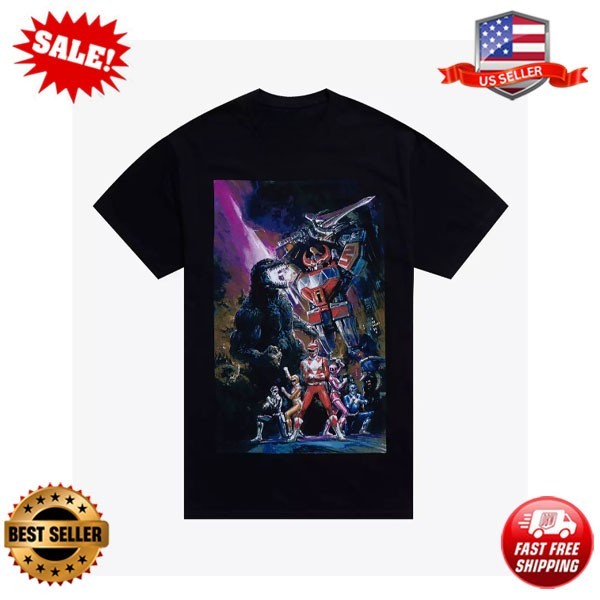 Godzilla Vs. Mighty Morphin Power Rangers Poster T-Shirt