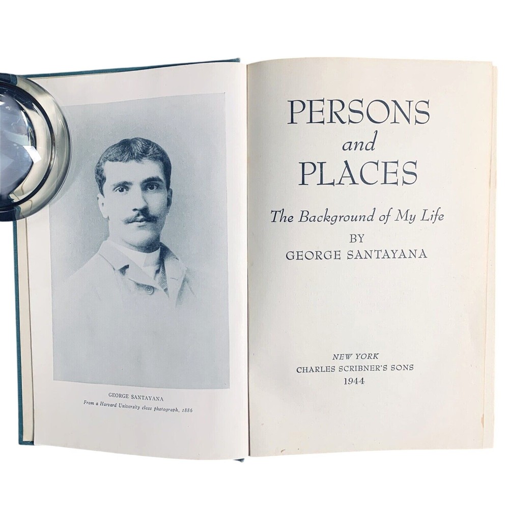 Persons and Places Background of my Life George Santayana 1944 HC First Edition