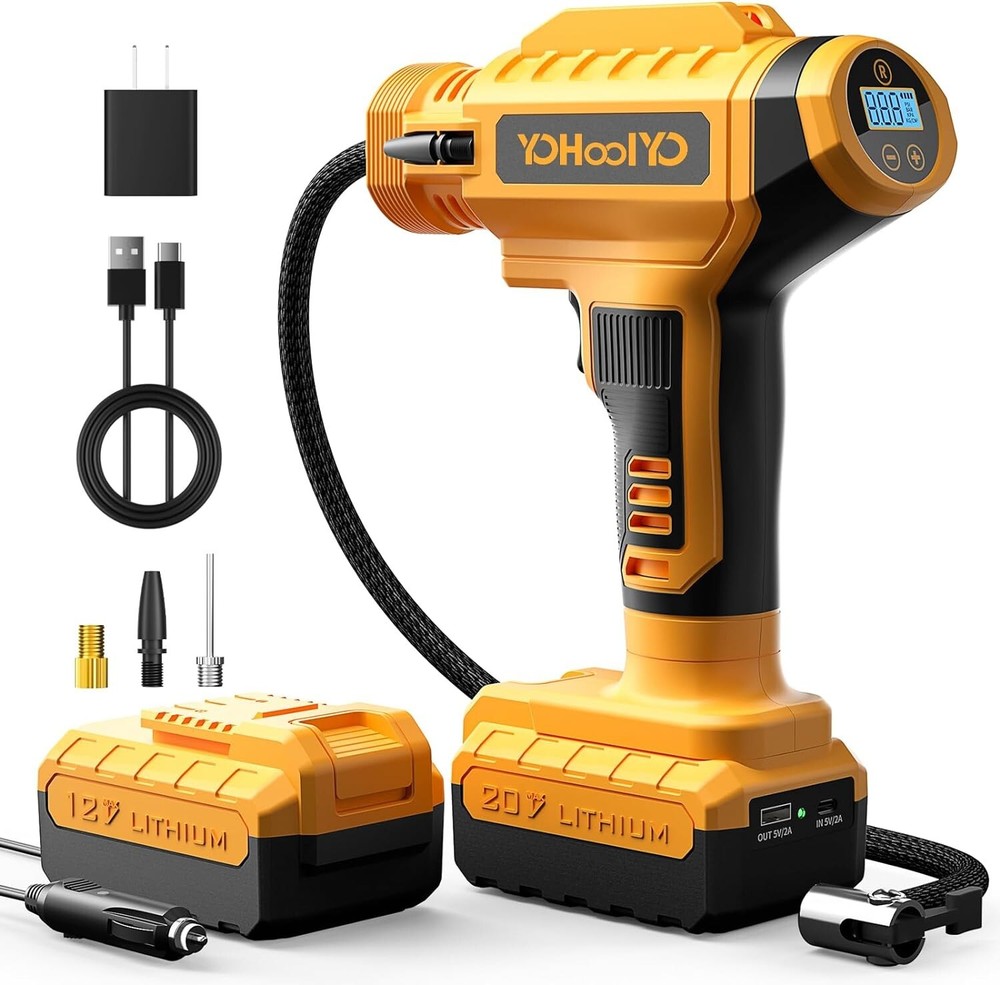 Tire Inflator Portable Air Compressor for Car Cordless Electric Air Pump for Car