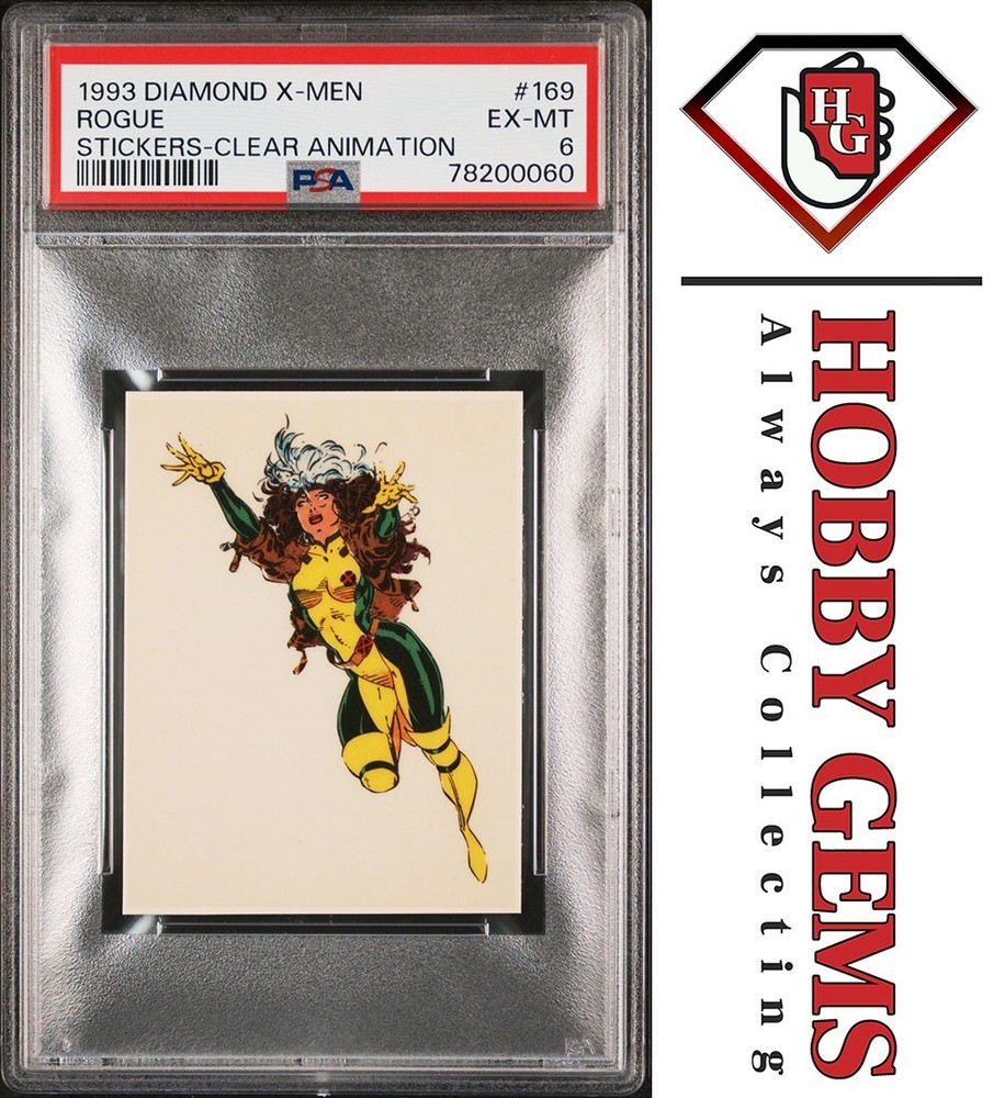 ROGUE PSA 6 1993 Diamond Marvel X-Men Clear Animation Sticker #169