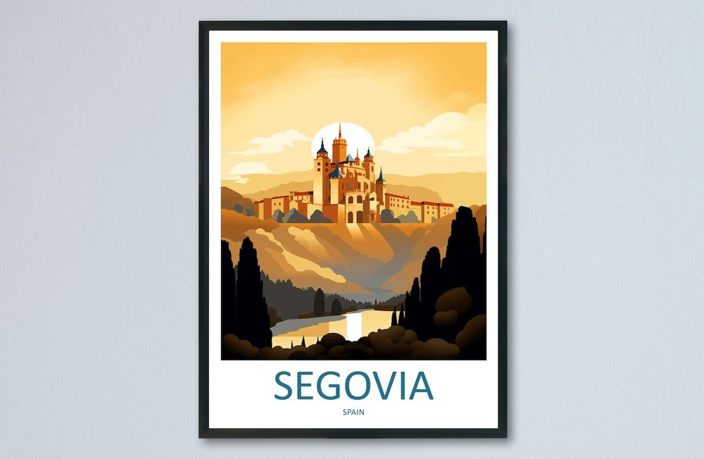 Segovia Travel Print Wall Art Segovia Wall Hanging Home Dcor Segovia Gift Art