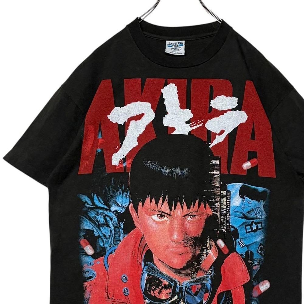 Vintage 90s Akira Anime Graphic T Shirt  Rare black L size