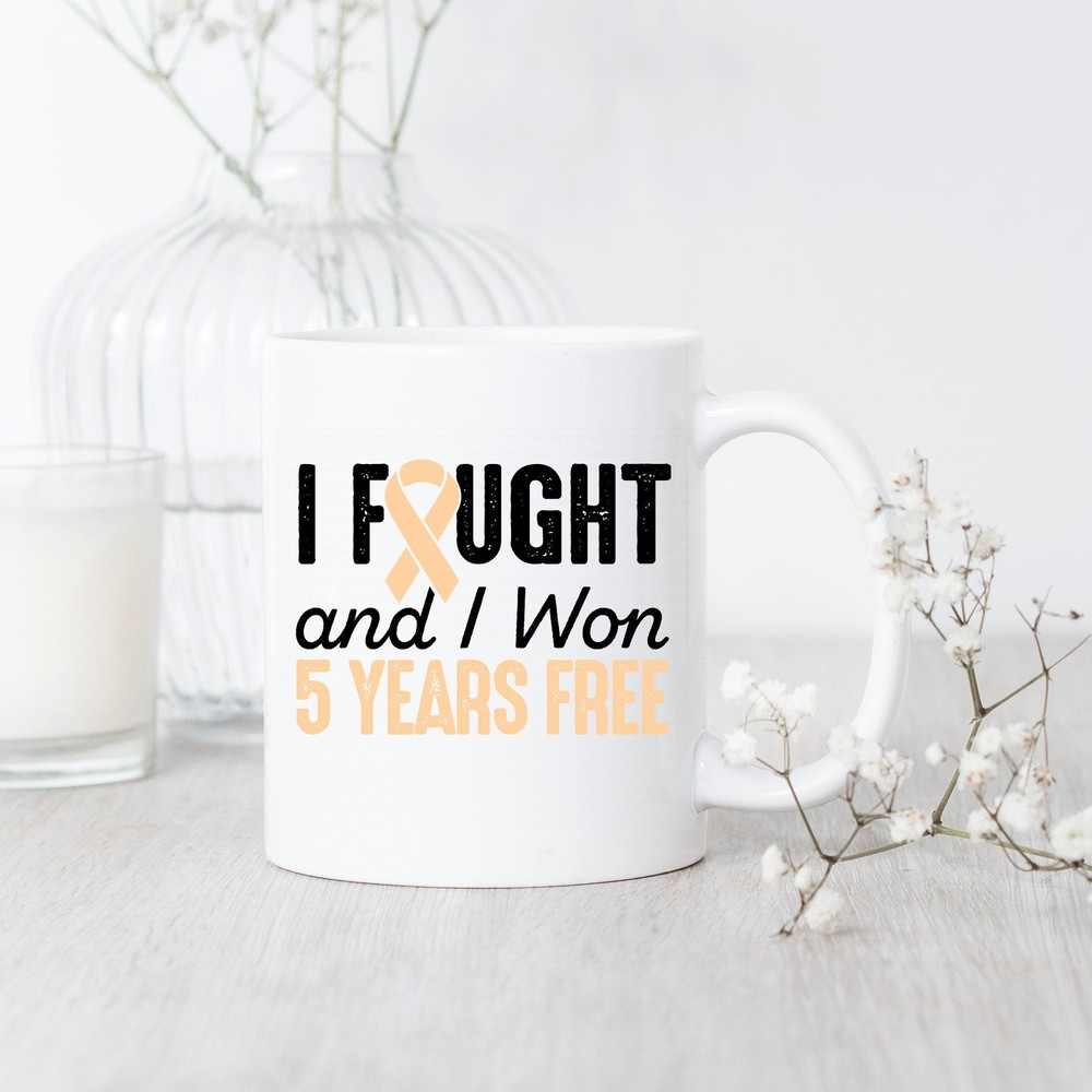5 Years Uterine Cancer Survivor Celebrate with Free Mug