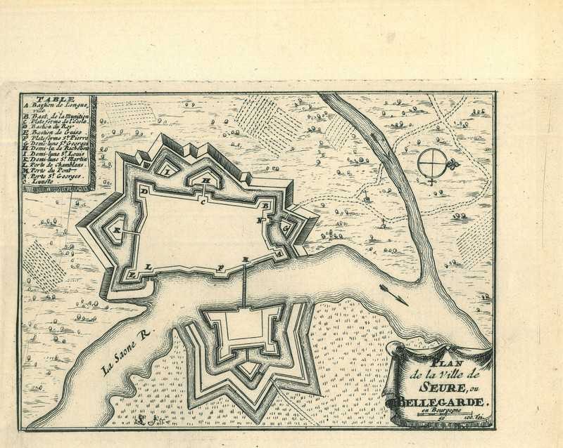City map of Seurre