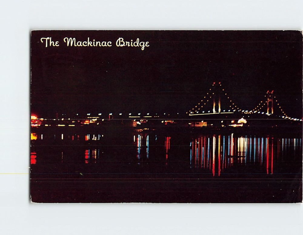 Postcard The Mackinac Bridge Michigan USA