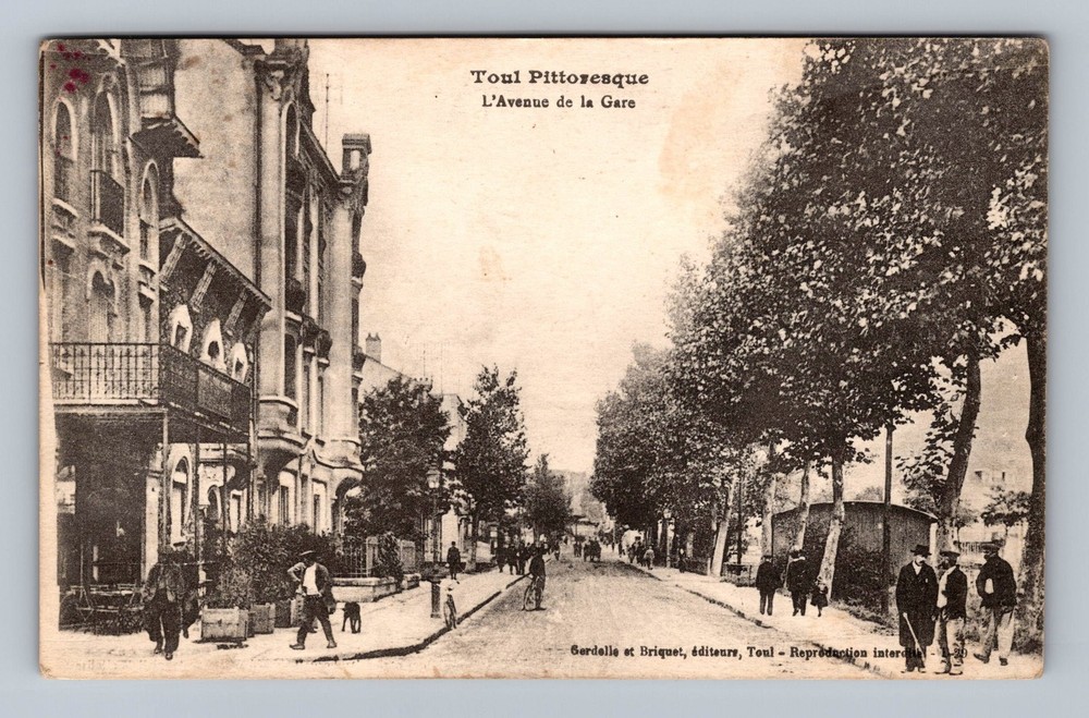 France- Paris L' Avenue de la Gare Postal PC Old Card View Vintage Postcard