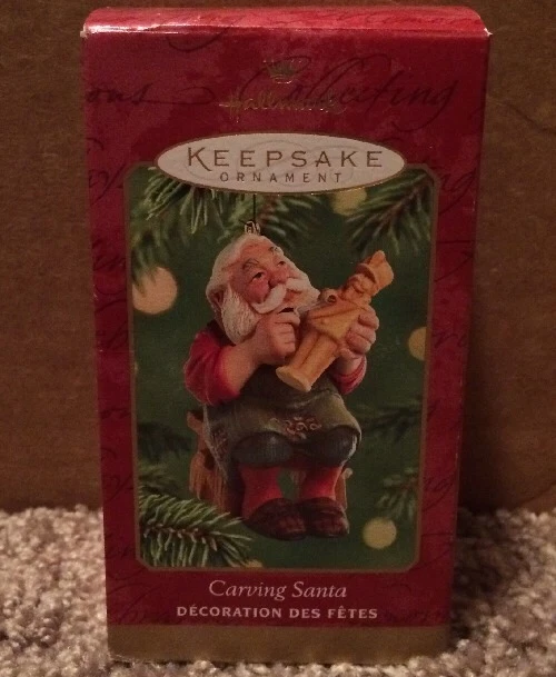 Hallmark Keepsake Ornament Carving Santa 2001 Christmas Holidays