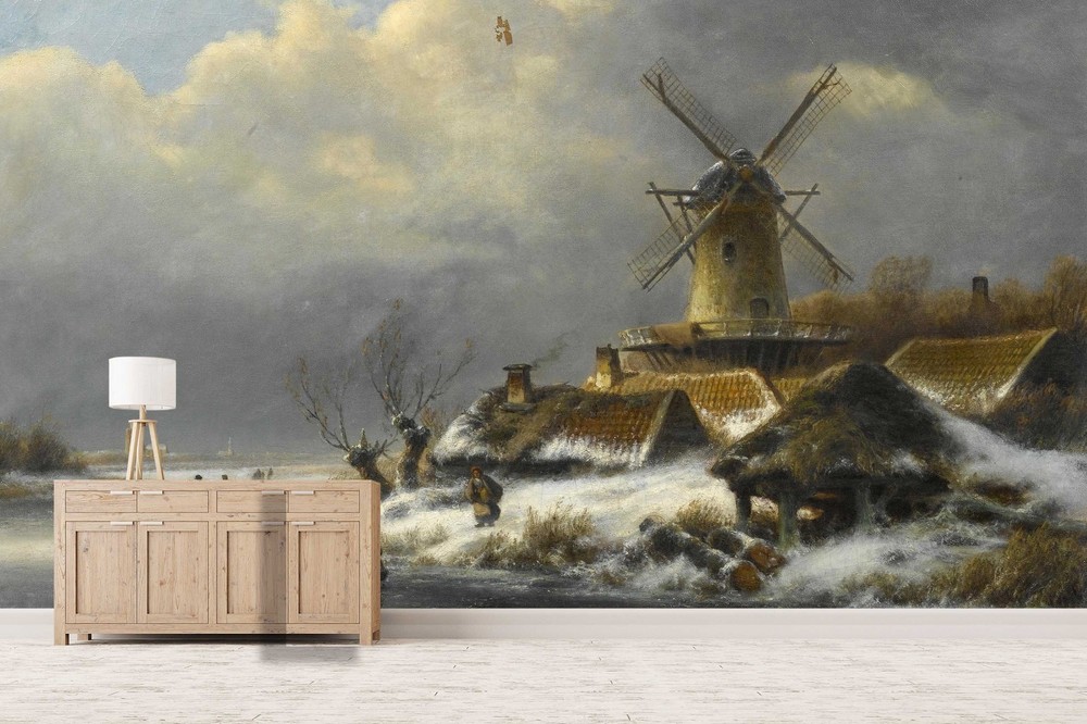 3D Landscape Oil Painting  Wall Murals Wallpaper Murals Wall Sticker 58