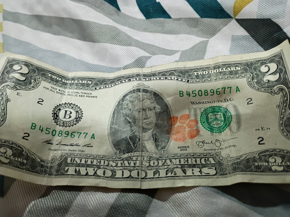 2013 $2 Federal Reserve Note Banknote Circulated B45089677A Uncertified Ungraded