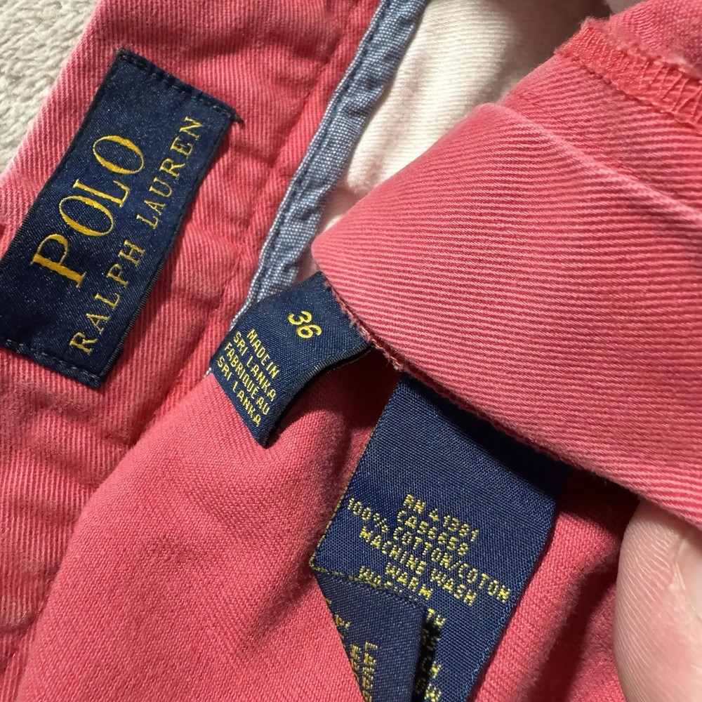 Polo Ralph Lauren Shorts Mens Size 36 Pink Golf Chino Classic Fit