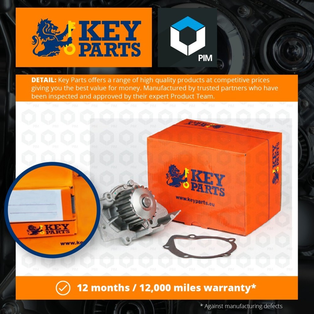 Water Pump fits PEUGEOT 306 2.0D 99 to 02 Coolant KeyParts 1201C4 1609314580 New