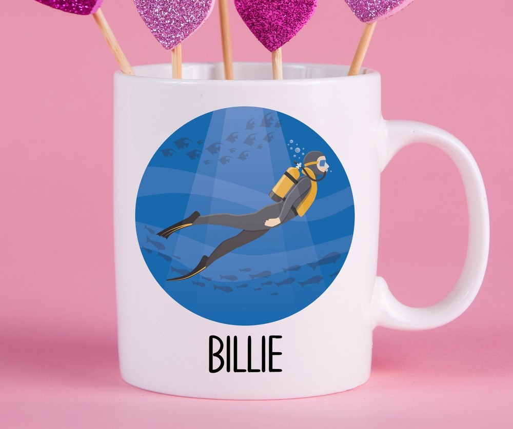 Personalized Scuba Diving Mug Scuba Diving Gift Ideas Scuba Diving Cup Gifts For