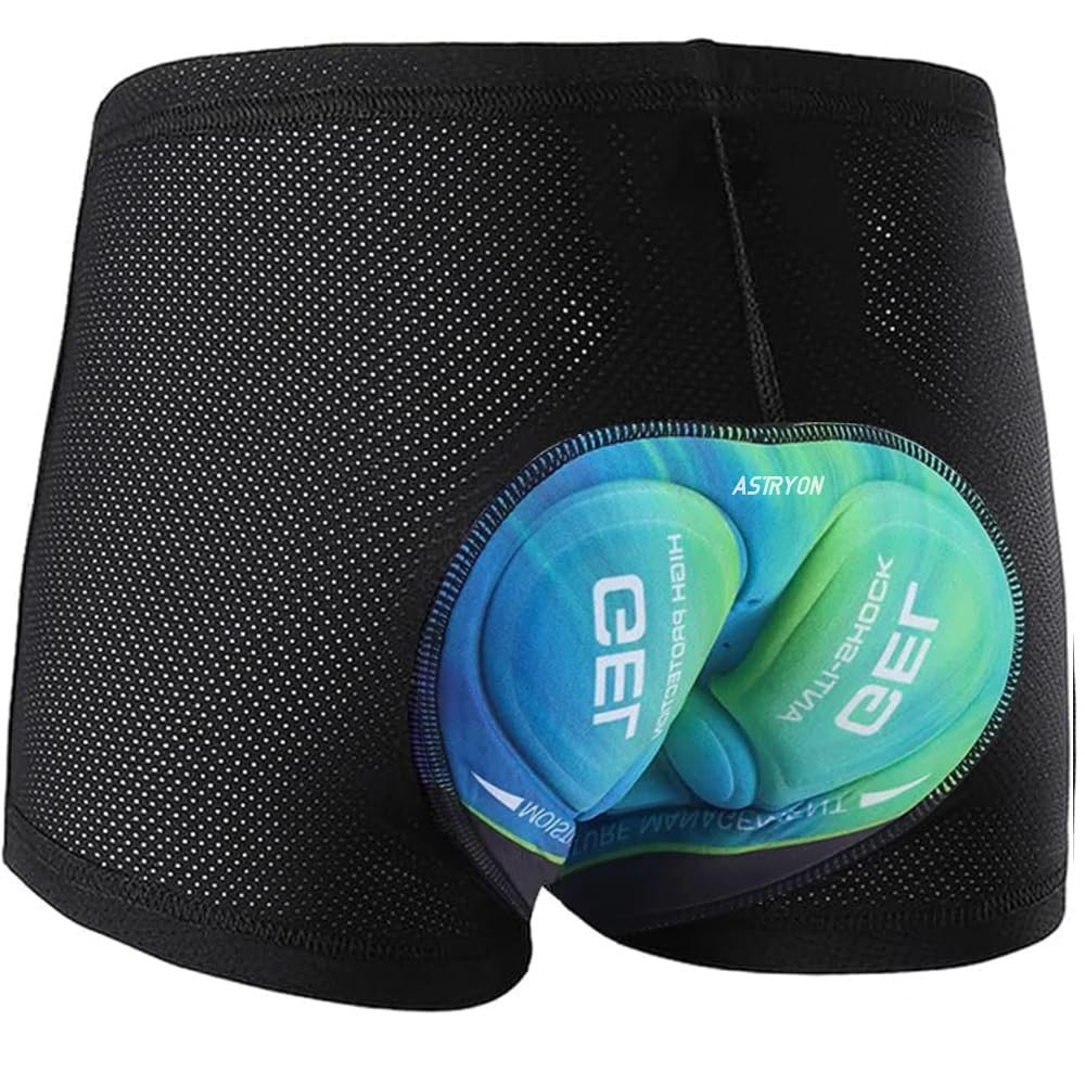 Men's Cycling Underwear Shorts 5D Padded Gel Mountain Bike Bicycle MTB Liner ...
