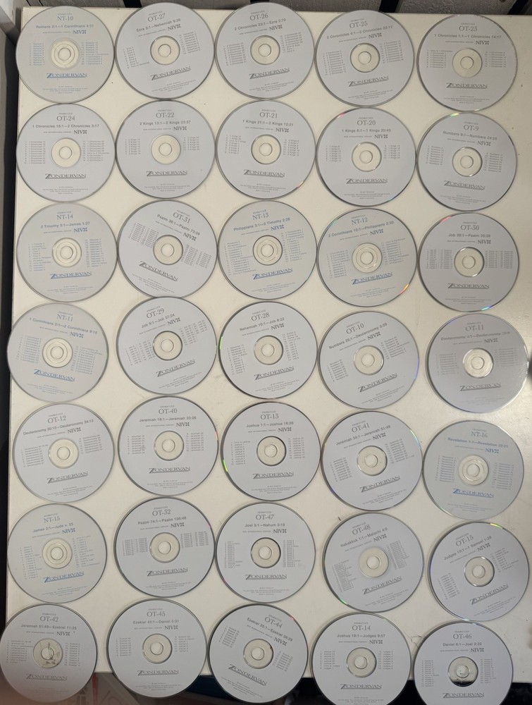 Dramatized NIV Audio Bible CD Lot Zondervan Partial Set 40 Discs