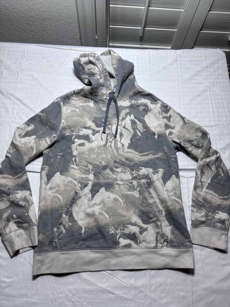Men's Tek Gear Ultrasoft Fleece Pullover Hoodie Medium Unisex Gray