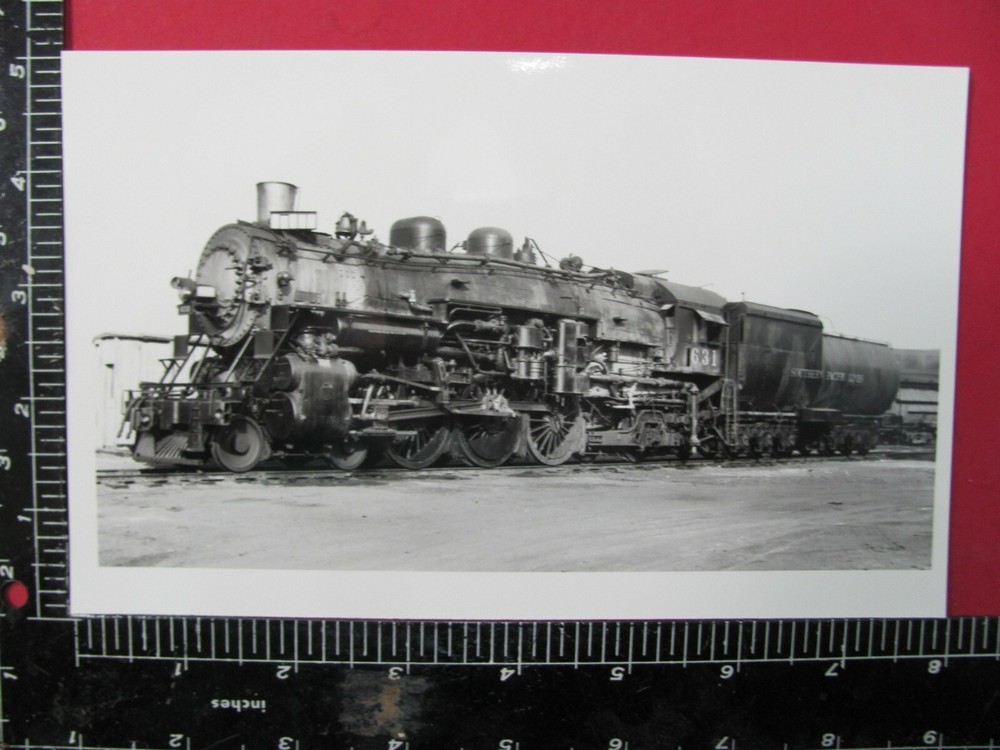 Texas & New Orleans Sp Railroad 4-6-2 Locomotive #631L B&W Photo Texas Louisiana