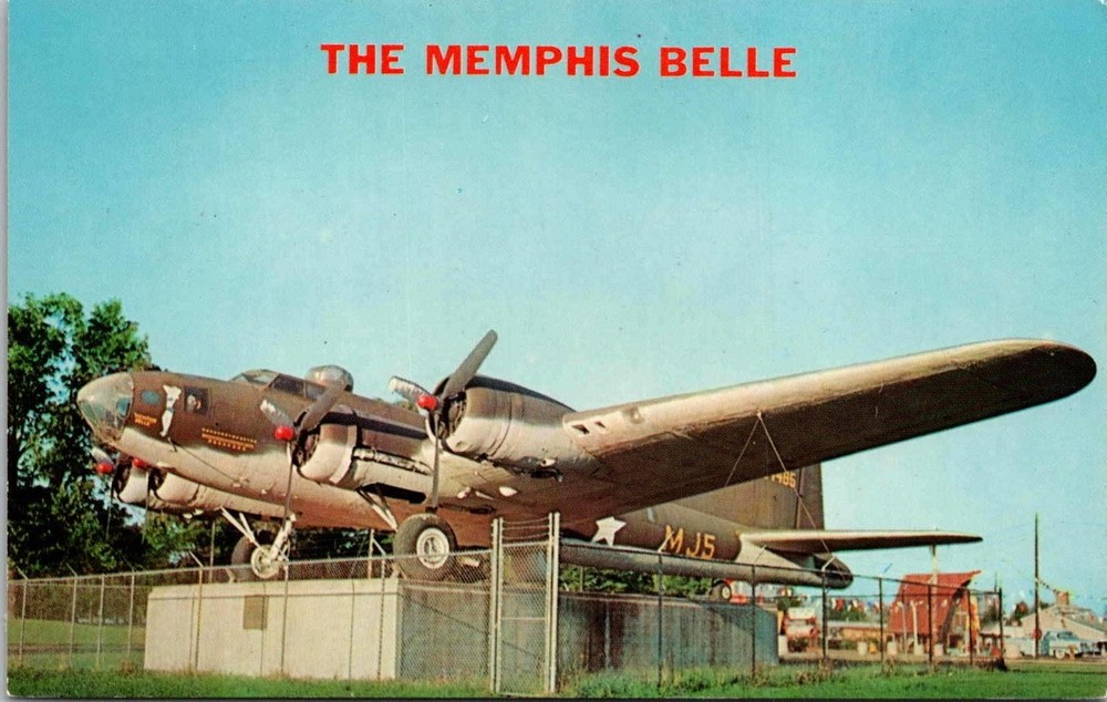 THE MEMPHIS BELLE B-17 BOMBER Airplane Aircraft Postcard