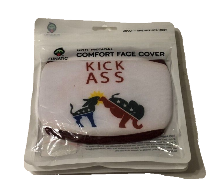 Republican Democrat Donkey Elephant Novelty Face Mask Lot of 3 Sealed