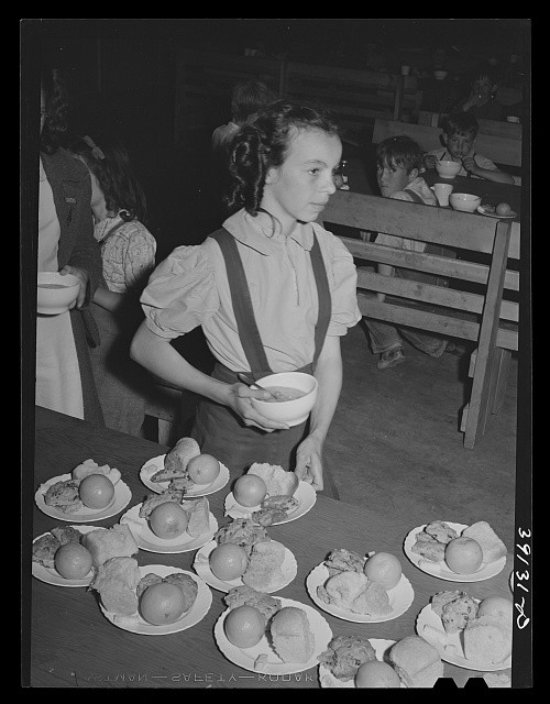 Caldwell Idaho 1941 Farm Security Administration Schoolchildren Lunch Camp
