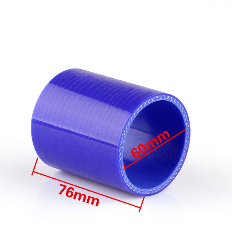 0-degree 76mm/60mm silicone hose coupler for intercooler turbo intake