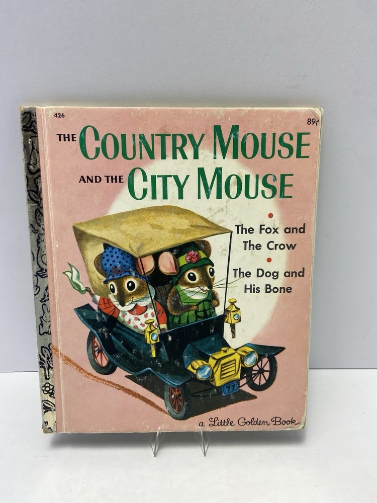 The Country Mouse and the City Mouse Little Golden Book 1961 Vintage Children’s