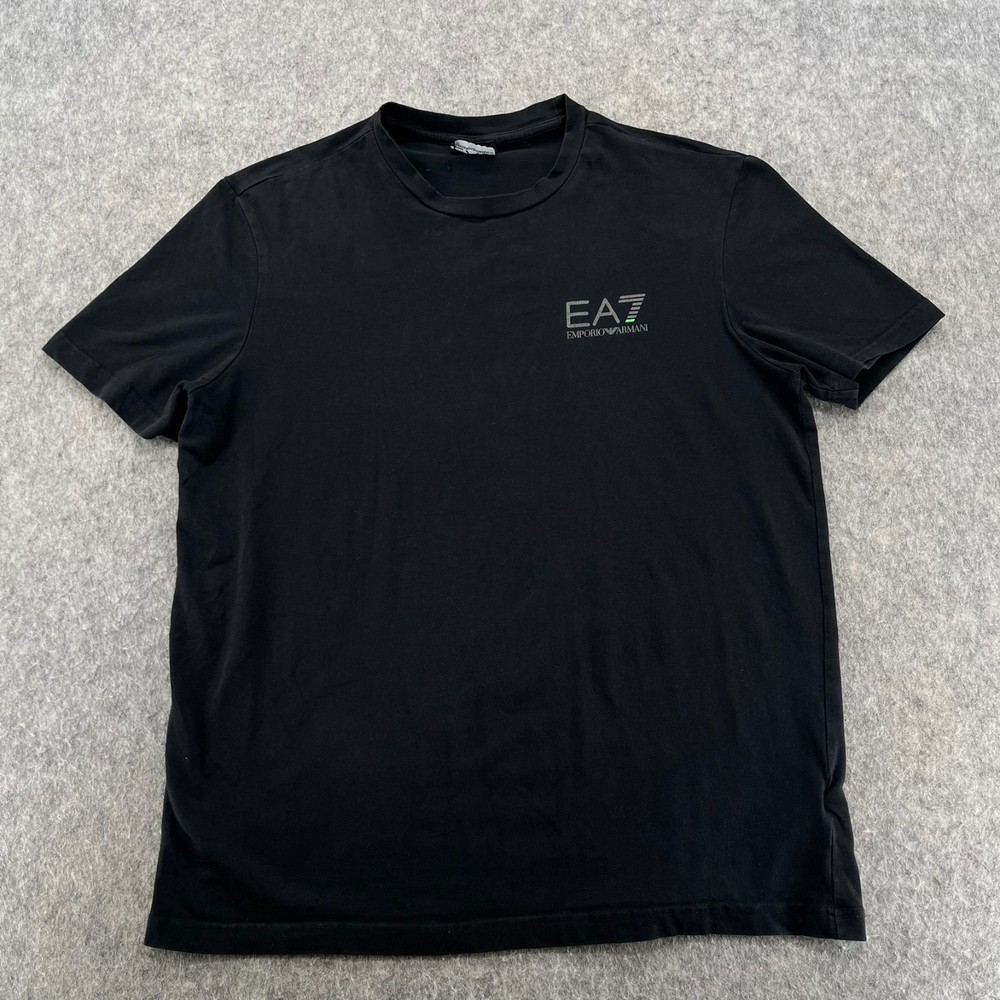 EA7 Emporio Armani Logo T Shirt Black XL Slim Fit