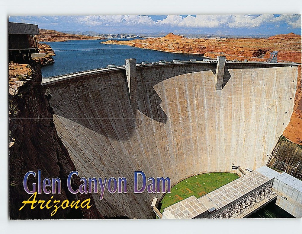 Postcard Glen Canyon Dam Arizona