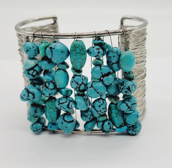 Turquoise Colored Dyed Stone 2