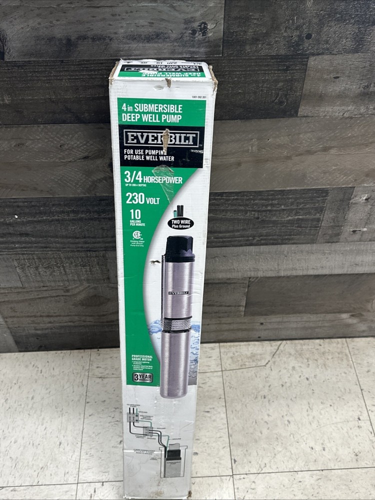 Everbilt 3/4 HP Potable Water Pump (EFSUB7-122HD)