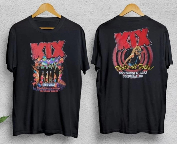 RARE!! Vintage KIX Final Show Walkin' Away Columbia, MD T-Shirt