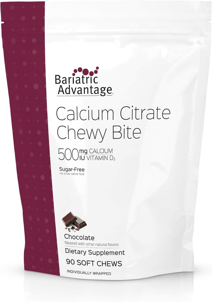 Calcium Citrate Chewy Bites 500 Mg - for Bariatric Surgery Patients - Vitamin D3