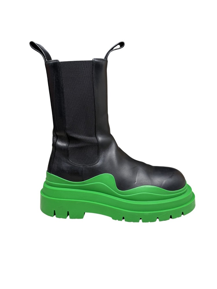 Bottega Veneta Tire Rubber Chelsea Boot - Black
