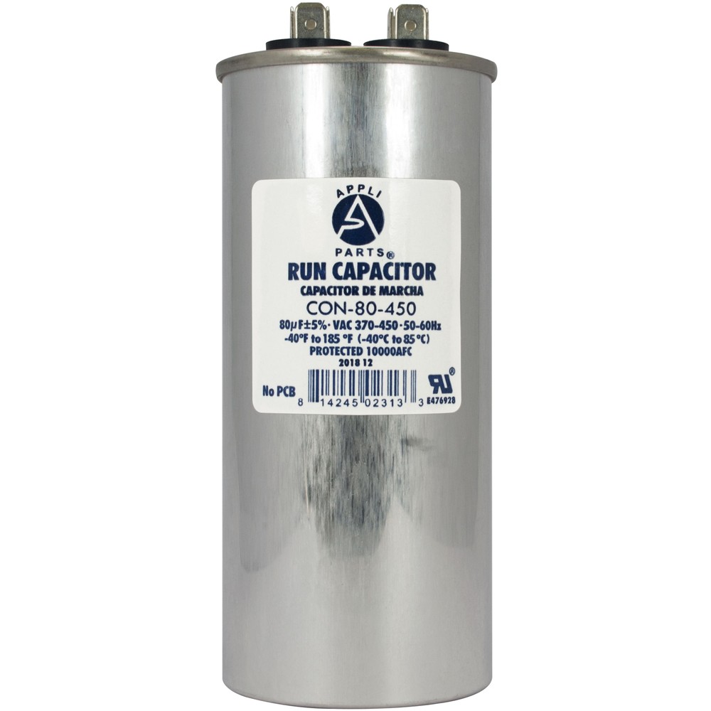 Appli Parts Run Capacitor for ac 80 Mfd uF (microfarads) 370 VAC or 450 VAC CBB6