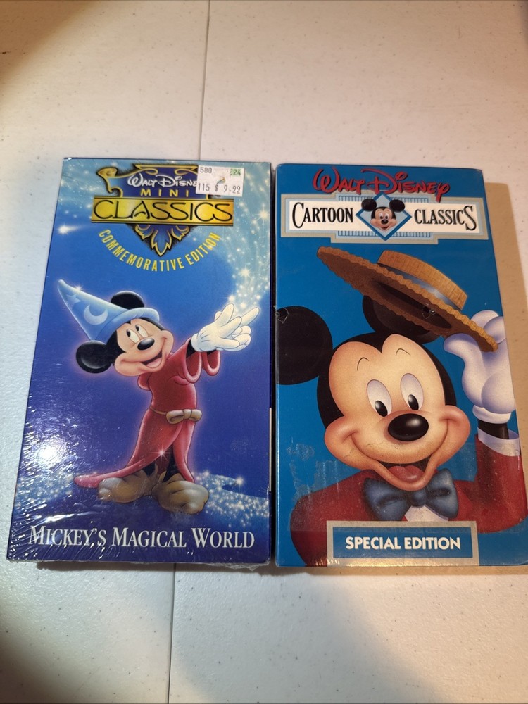 Walt Disney cartoon classics vhs lot