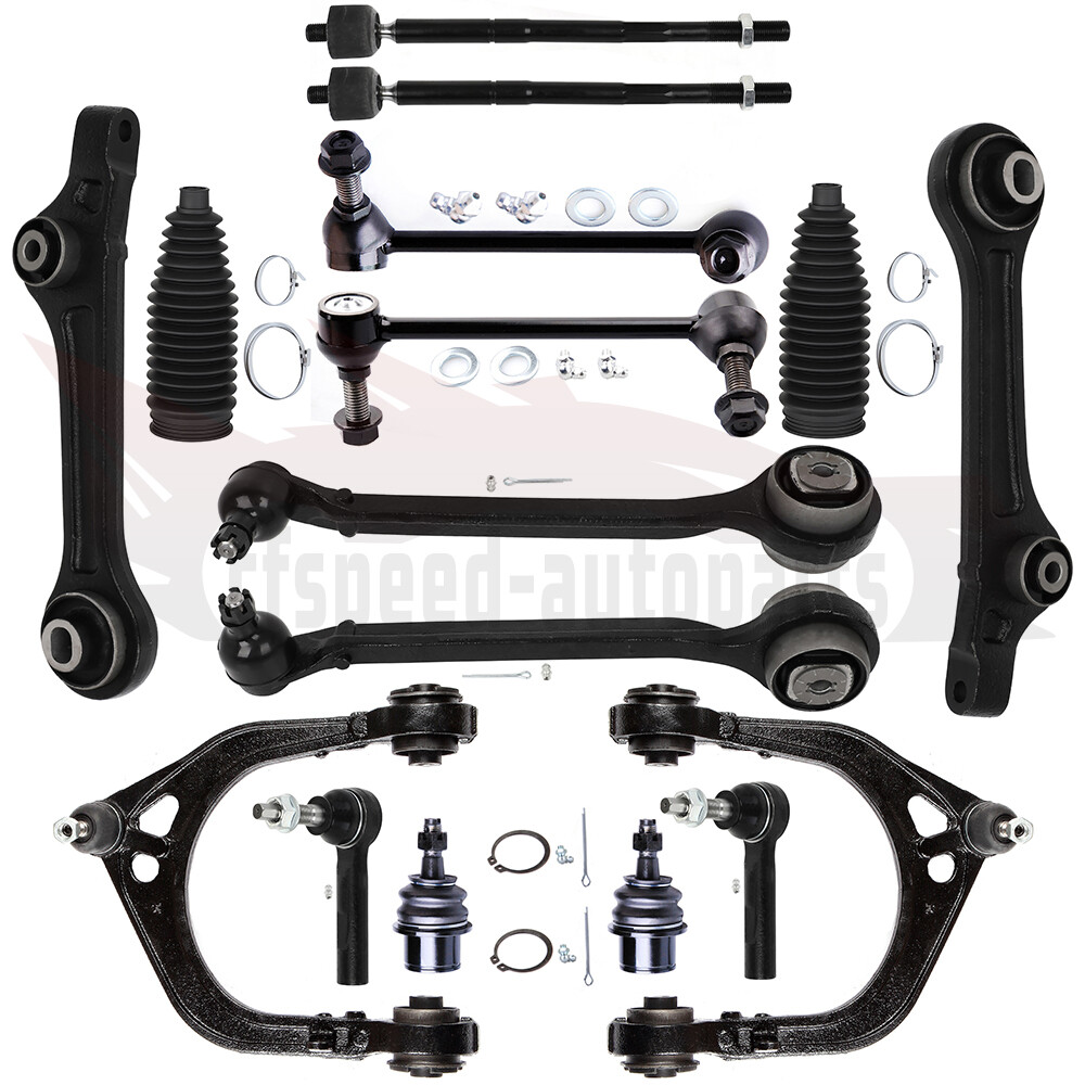 2011-2014 Dodge Charger 16PC Front Suspension Kit Control Arms Sway Bar Tie Rods
