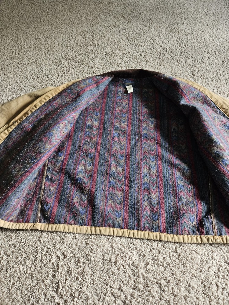 VTG 70's Osh Kosh Men's Canvas Work Jacket Cotton Full Zip Size 44 Reg