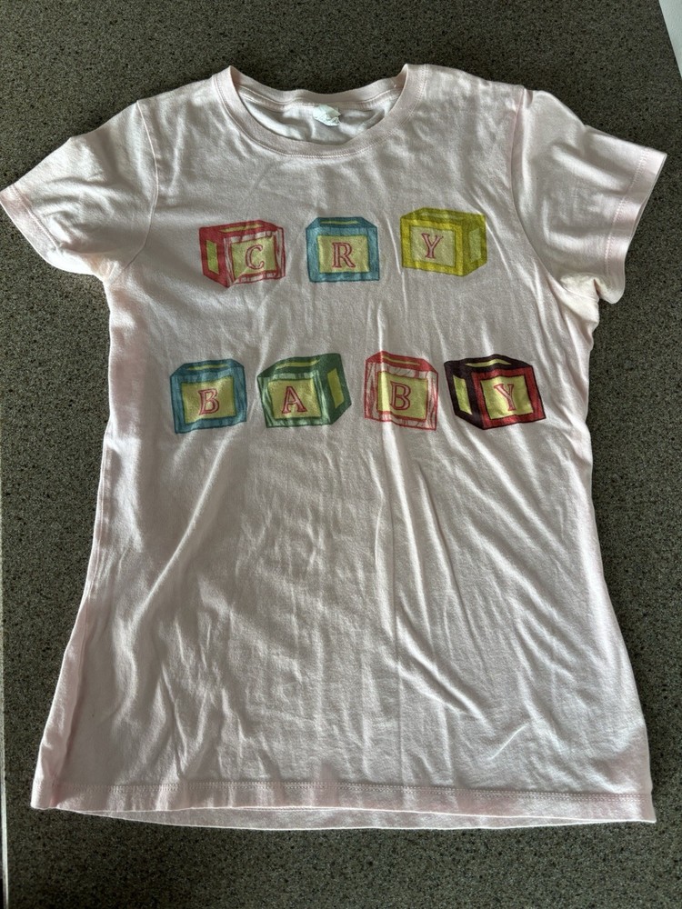 Melanie Martinez Women's Cry Baby T-Shirt Baby Pink Size Large