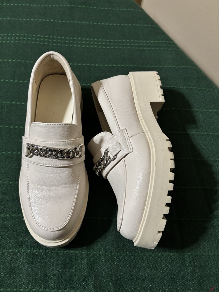 Yetier Cream platform women's loafers Size 7
