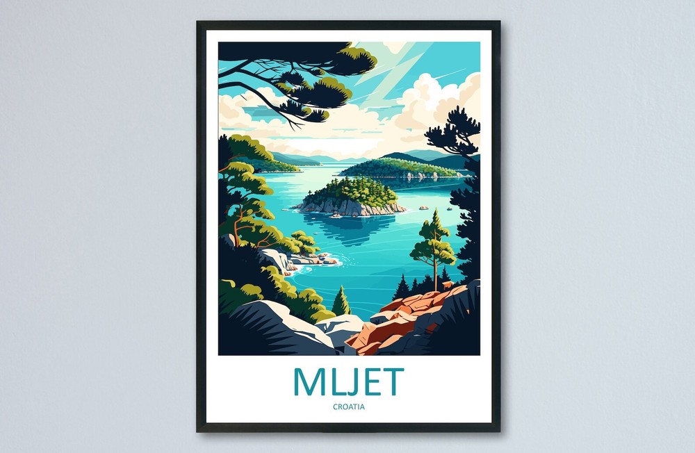 Mljet National Park Travel Print Wall Art Mljet Wall Hanging Home Dcor Mljet