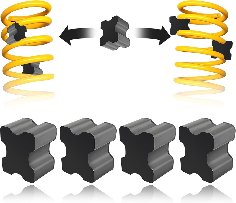 4PCS Rubber Coil Spring Spacers,Heavy Duty Front Coil Spring Booster Kit for 1