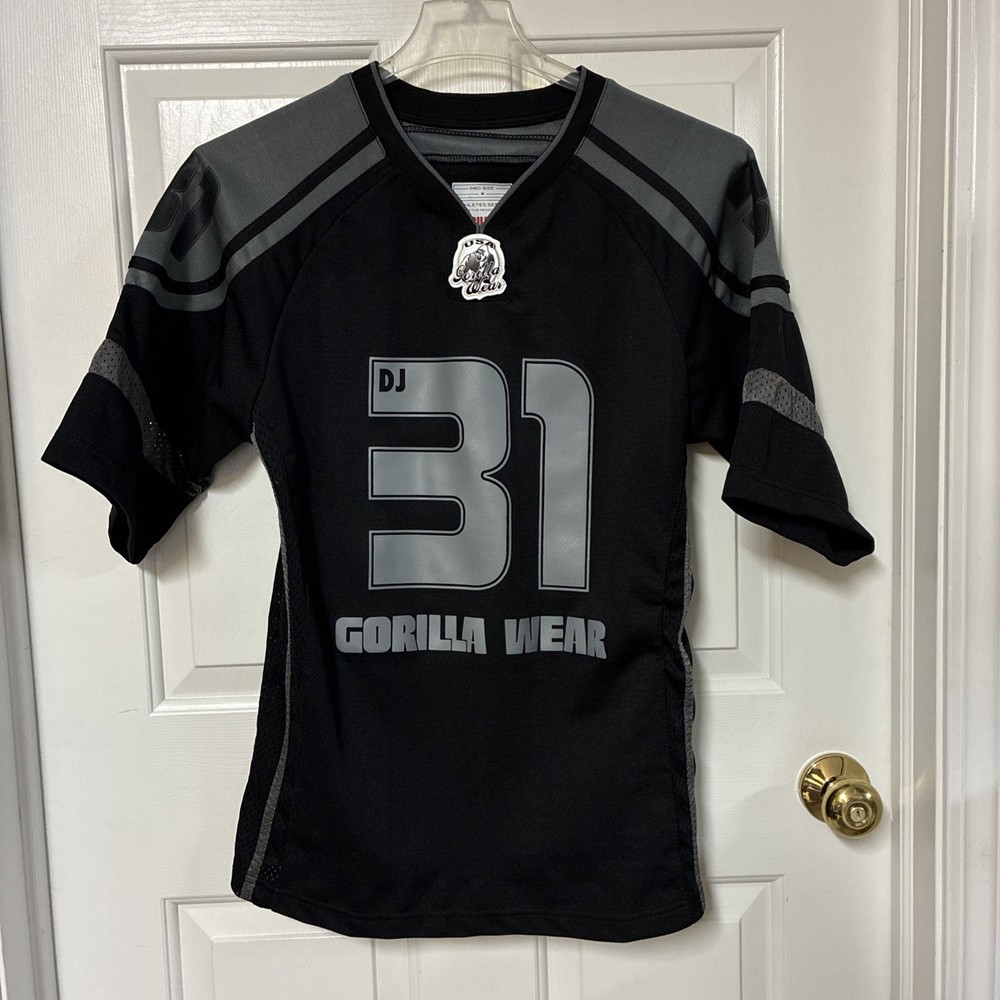USA Gorilla Wear Dennis’ The  Menace’ James Athletic Jersey Black Mens Size M