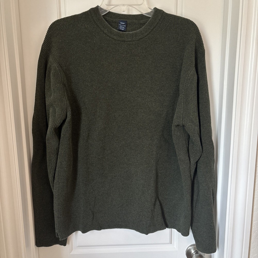 Vintage Gap Dark Green Sweater Y2K Mens Size XXL 100% Cotton