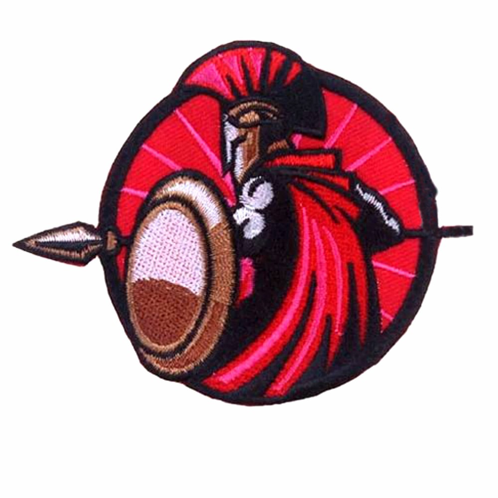 Spartan Knight Patch Embroidered Iron-on Applique Viking Medieval Warriors Badge