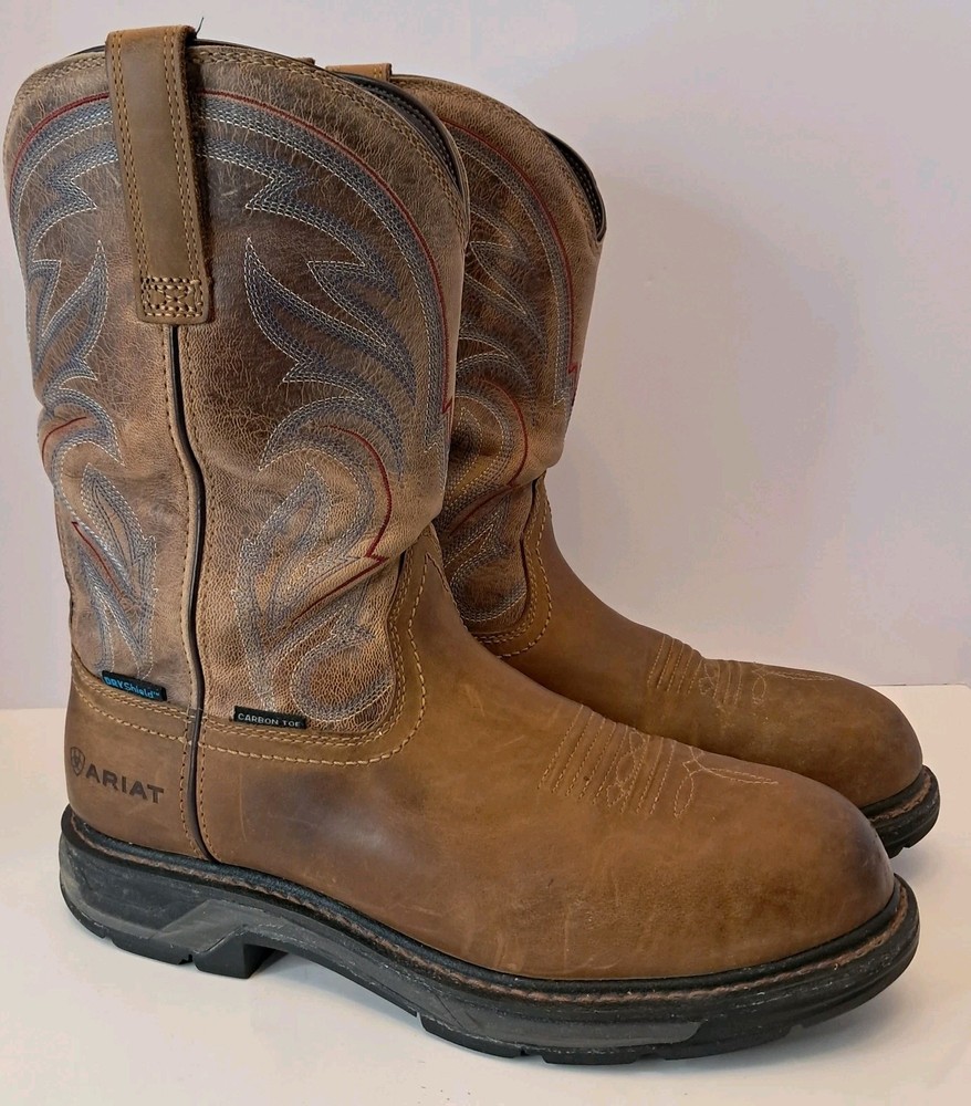ARIAT WORKHOG XT Waterproof Carbon Toe Wellington Work Boots for Men Size 11D #10045435