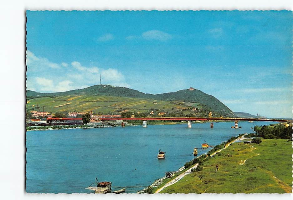Postcard Danube River in Vienna Austria