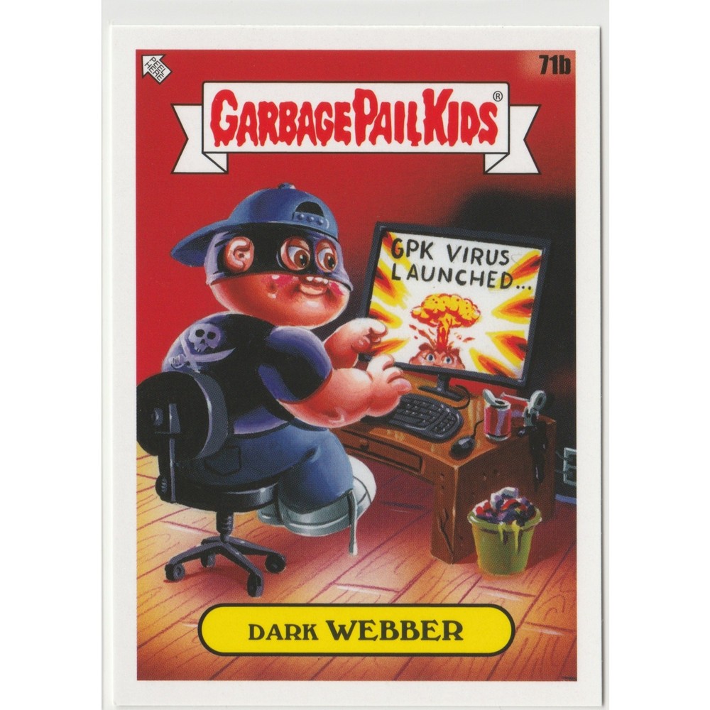 Dark Webber #71b Garbage Pail Kids GPK 35th Anniversary 2020 Series