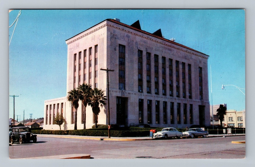 Galveston TX-Texas United States Post Office Custom House Vintage Postcard